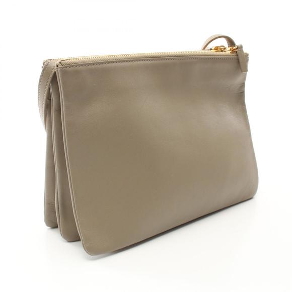 Celine leather beige shoulder bag TRIO - Picture 1 of 8